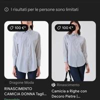 Camicia Rinascimento a righe con decoro pietre