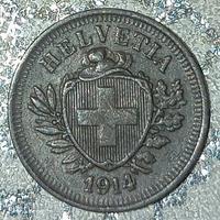 Svizzera 1 rappen 1914