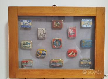 Piccola collezione di scatola di latta