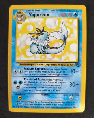 carta Pokemon Vaporeon JU 28 ita
