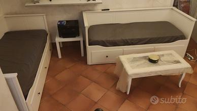 2 letti IKEA con 3 cassettoni trasformabile