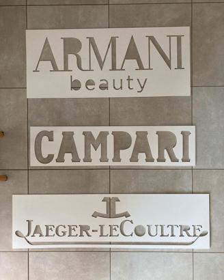 Stencil Originali pubblicità mostra cinema ARMANI