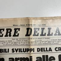 Riproduzioni del quotidiano Corriere della sera