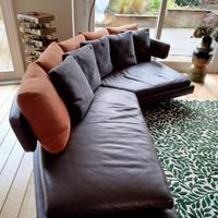 B&B ITALIA divano ARNE AC320 pelle marrone