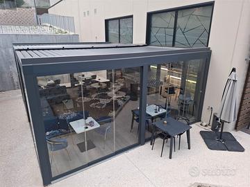 VERANDA BIOCLIMATICA APRIBILE MOTORIZZ, SEMINUOVA.