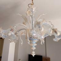 Lampadario in vetro di murano