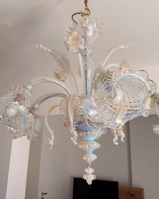 Lampadario in vetro di murano
