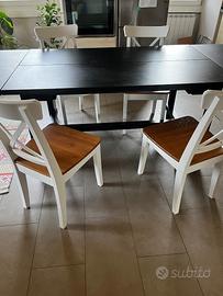 Tavolo Ikea  Nordvinken allungabile nero