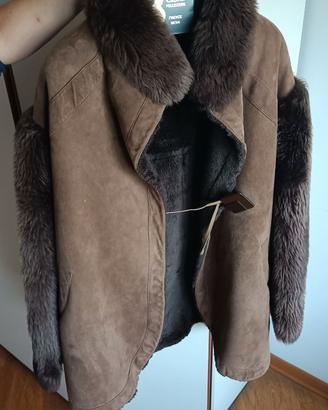 Giaccone stile Penny Lane montone shearling