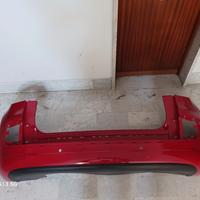 paraurti posteriore 500l rosso con spoiler 