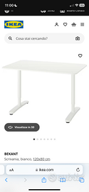 SCRIVANIA IKEA modello BEKANT 120x80cm