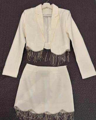 Set coordinato blazer + minigonna Wanan Touch Tg.