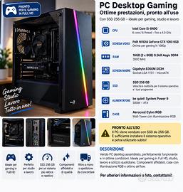 PC desktop assemblato