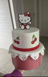 Torta scenografica hello kitty