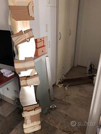 Specchio entrata + mensola vetro+2  appendiabiti