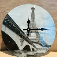 Orologio da parete con stampa Torre Eiffel