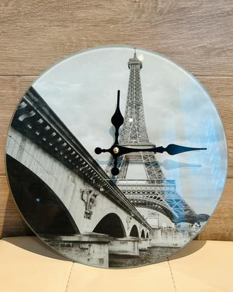 Orologio da parete con stampa Torre Eiffel