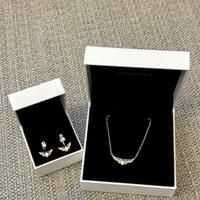 Parure Pandora orecchini e girocollo