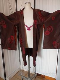 kimono giacca Haori giapponese antico in seta 