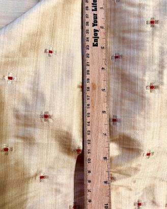 Tessuto Stoffa colre oro x tende o abbigliamento
