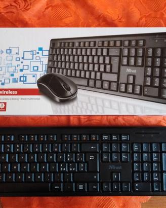 Tastiera wireless o con cavo