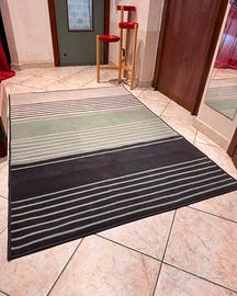 Tappeto pop Ikea pelo corto grigio e verde
