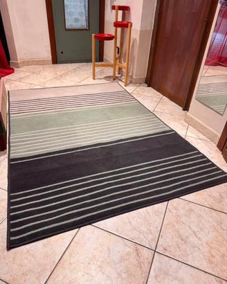 Tappeto pop Ikea pelo corto grigio e verde