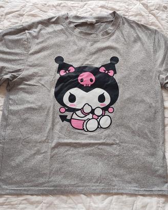 T-shirt con stampa Kuromi