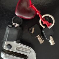 Lucchetto moto, per disco freno, in acciaio