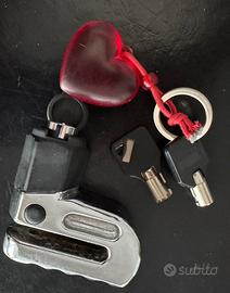 Lucchetto moto, per disco freno, in acciaio