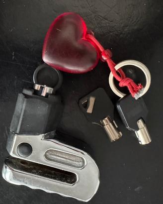 Lucchetto moto, per disco freno, in acciaio