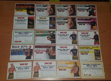 WWE Lotto 20 cartoline WCW Magazine