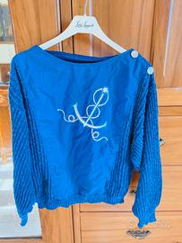 Maglia in cotone e lino in stile marinaro, tg. S