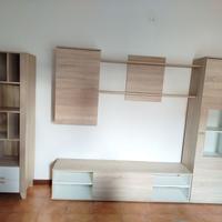 Mobile soggiorno Conforama + Libreria + divano l.