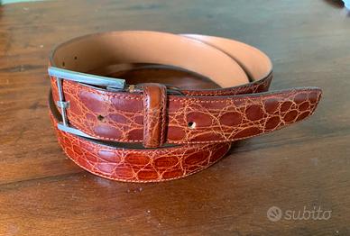 Cintura alligatore Valextra uomo