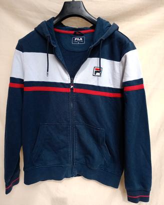Felpa Fila con Cappuccio è Zip da Uomo, Nuova tgS