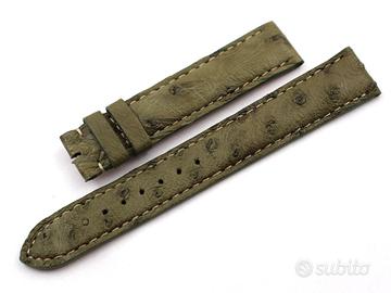 Cinturino Jaeger Le-Coultre Struzzo Verde 17 mm