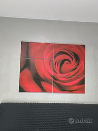 Quadro moderno Rosa rossa