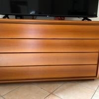 Cassettiera in noce massello