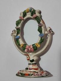 Bassano ceramica con fiori dipinti a mano