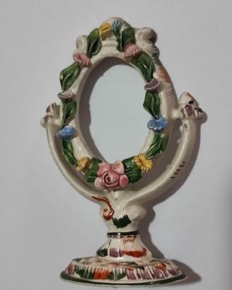 Bassano ceramica con fiori dipinti a mano