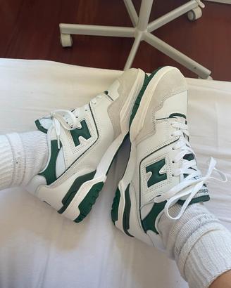 New Balance 550 Bianche e Verdi