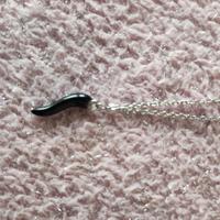 collana protettiva cornetto nero nuova