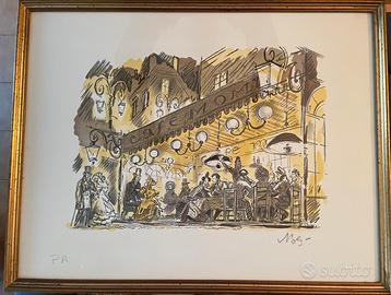 Litografia NICOLA BENOIS - Prova d' Autore