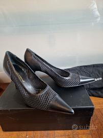 Decolletè in pelle nera Dolce & Gabbana