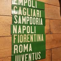 Tabella insegna targa totocalcio totip calcio