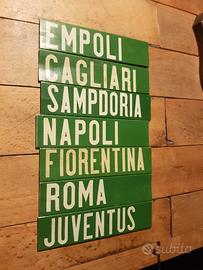 Tabella insegna targa totocalcio totip calcio
