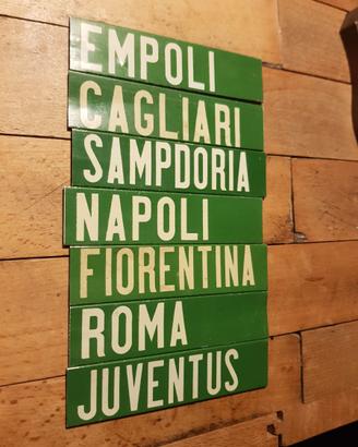 Tabella insegna targa totocalcio totip calcio