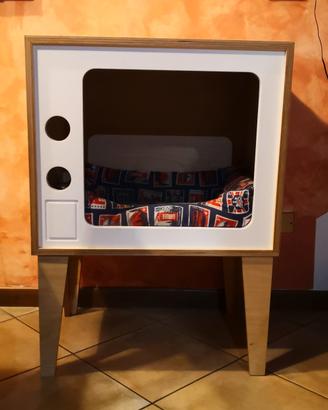 cuccia TV in laminato marino 