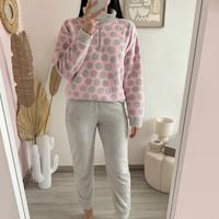 Pigiama a pois caldo e morbidissimo